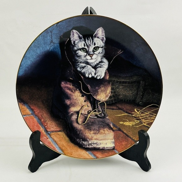 Puss In Boot Victorian Cat Capers Collector Plate 2nd Issue 1992 - Picture 1 of 4